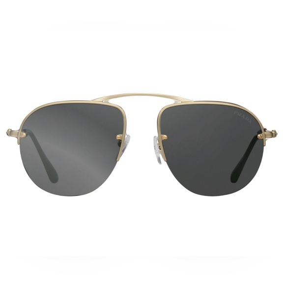 Prada Teddy Folding Aviator Sunglasses - Picture 1 of 4